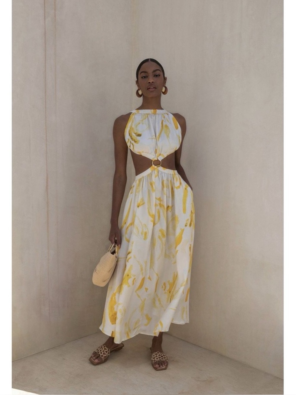 Cult Gaia Theia Floral Maxi Dress